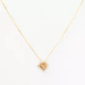 0.70 ct Apricot Grande Mosaic Shape Necklace