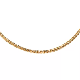 14K & 18K Gold Extra Large Franco Diamond Cut Chain Necklace 4.5mm and up