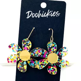 1.5 3-D Mermaid Daisy Earrings