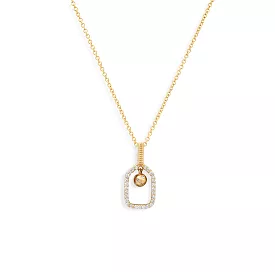 18K Gold and Diamond Pickleball Charm, Small