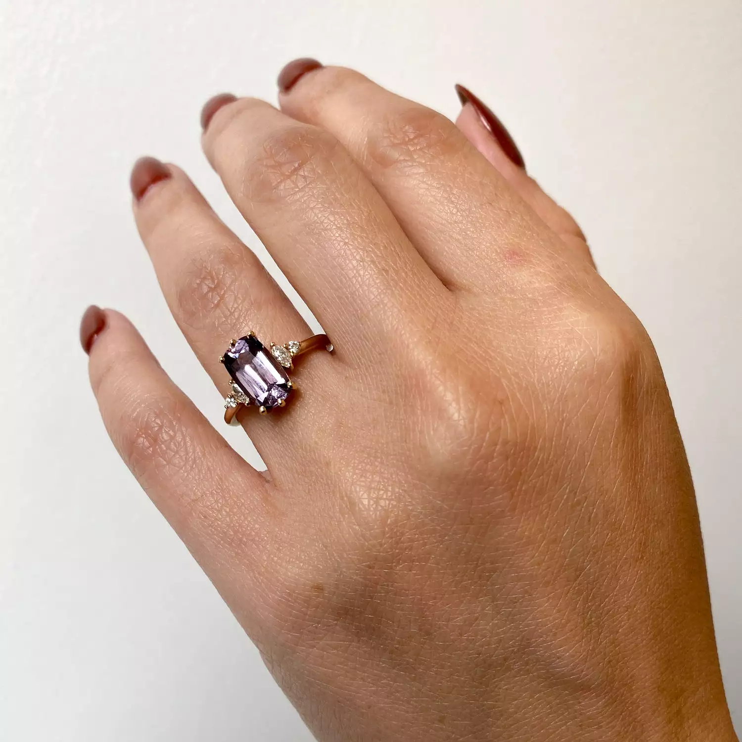 2.12 Purple-Pink Spinel Desi Ring