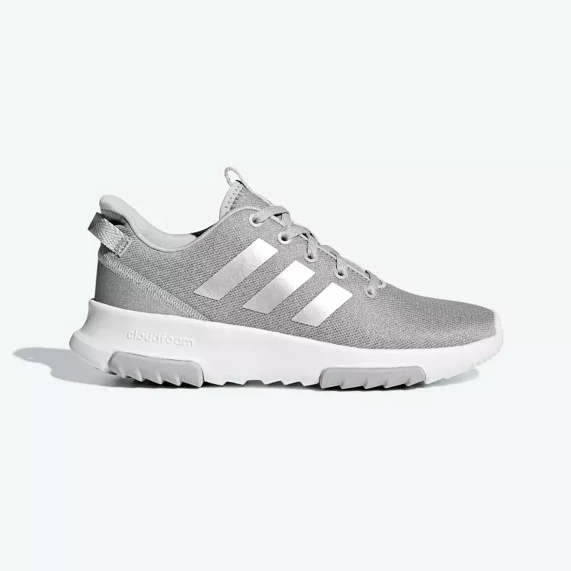 Adidas Cloudfoam Racer TR Kids Shoes Grey and White