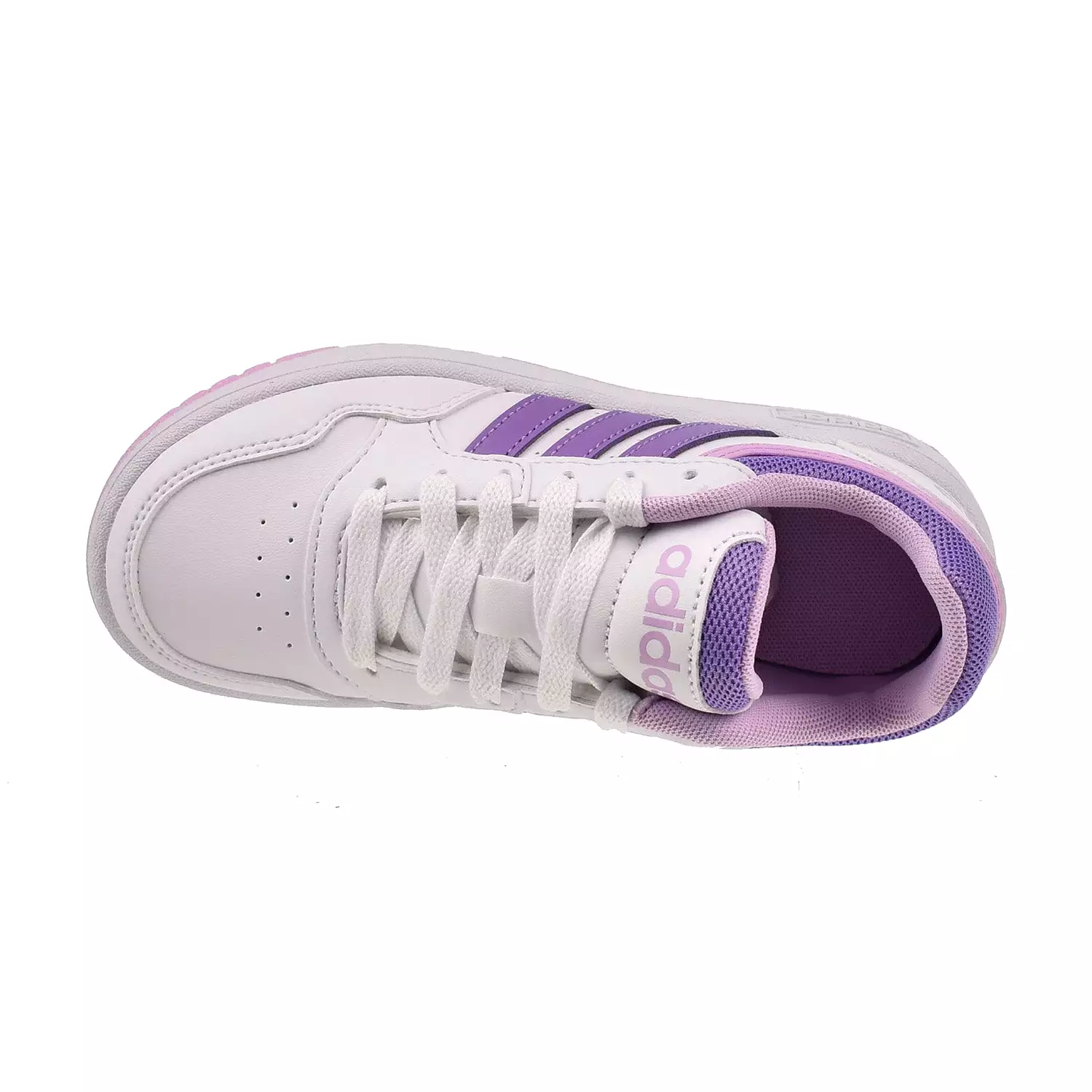 Adidas Hoops 3.0 C Little Kids' Shoes White-Purple