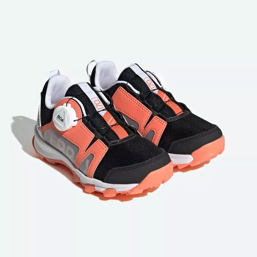 adidas Kids Terrex Agravic BOA Trail Running Shoes Childrens Trainers Orange