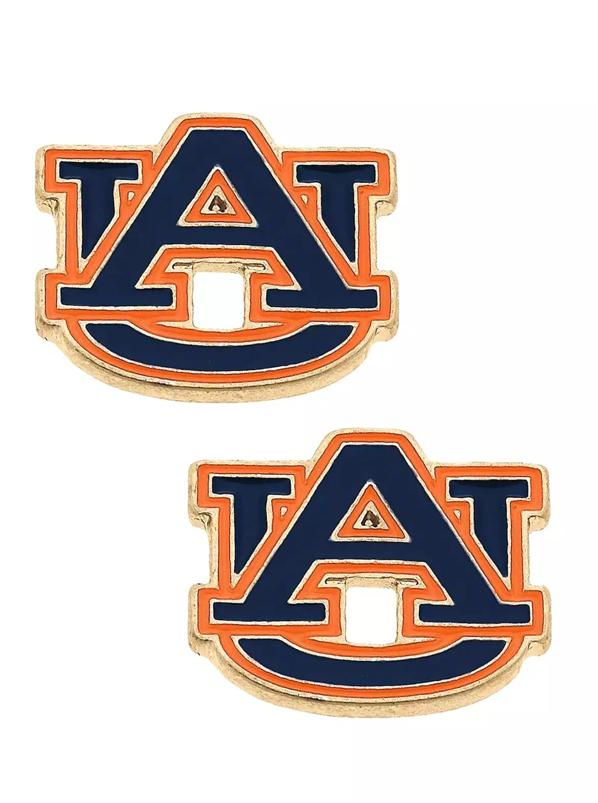 Auburn Tigers Enamel Stud Earrings