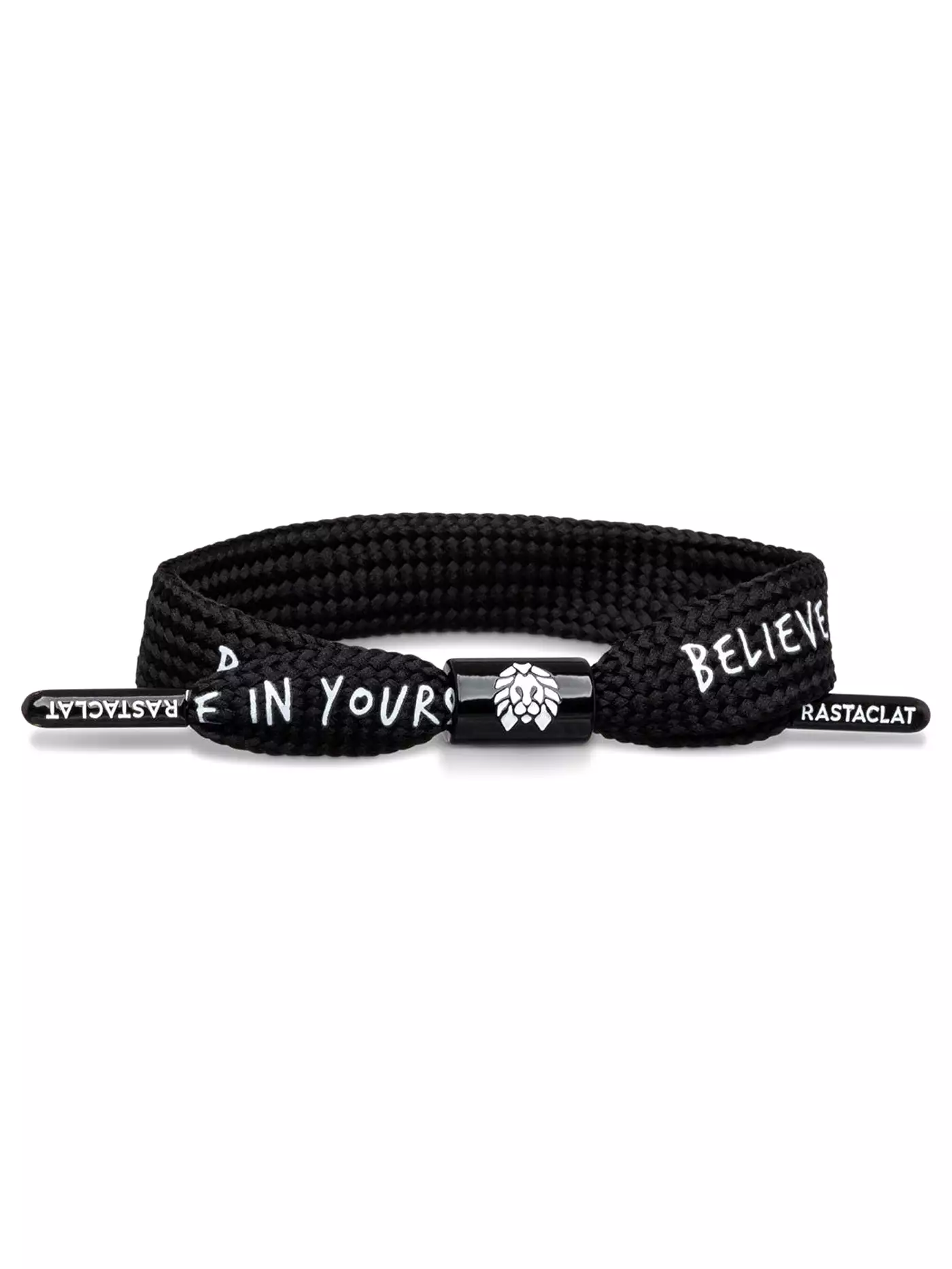 Believe Black Single Lace Bracelet