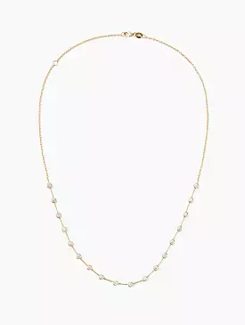 Bezel Diamond Necklace