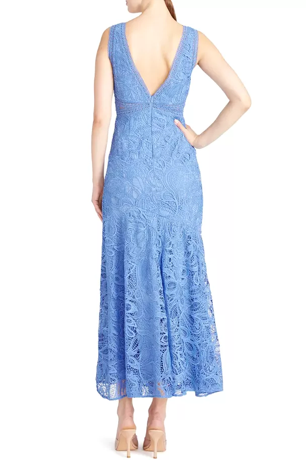 Blue Opal Sleeveless Lace Dress