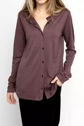 Button Down Shirt in Amethyst