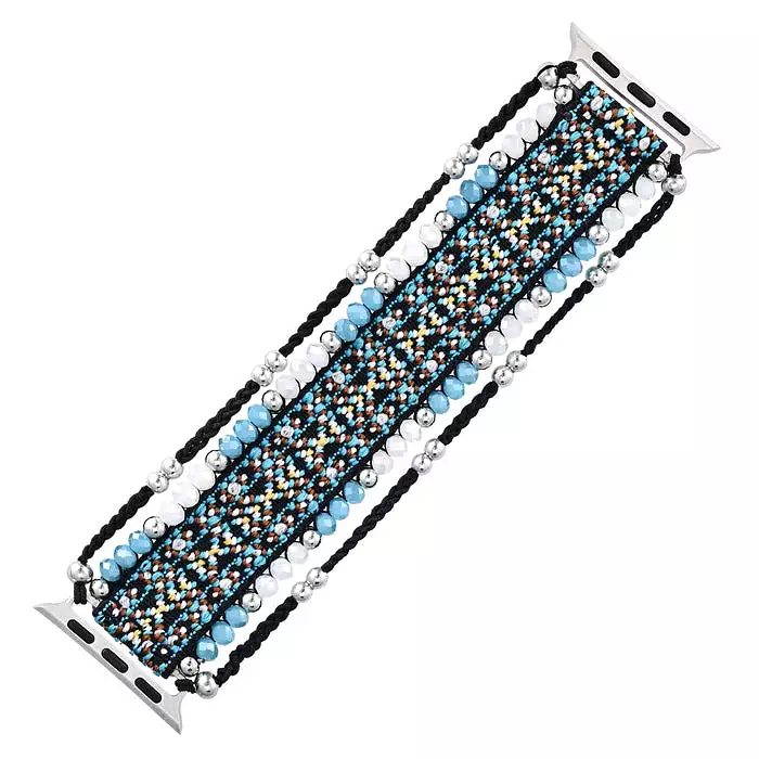 Cerulean Noir Stretch Apple Watch Strap