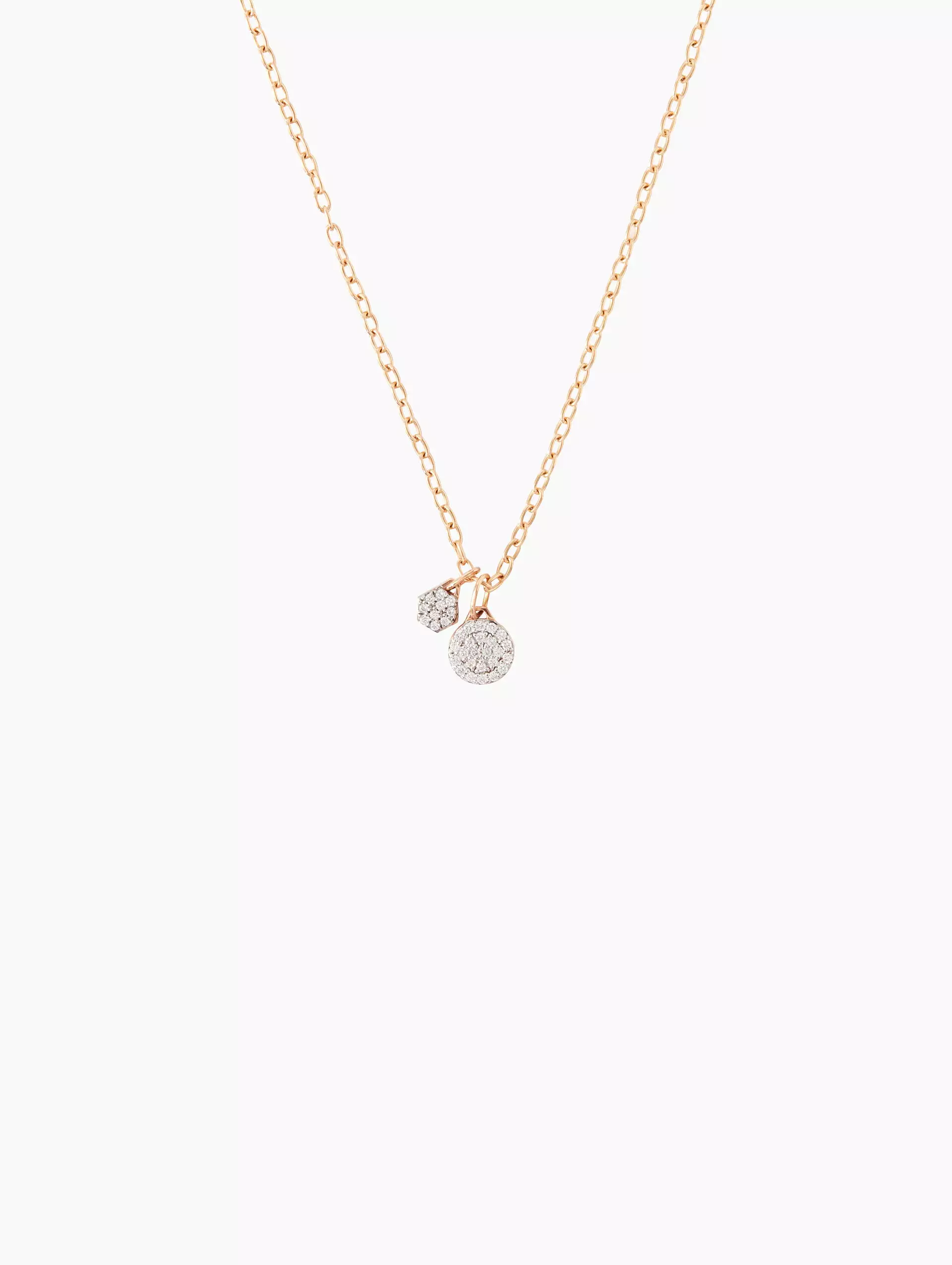 Chain Necklace With Diamond Charm