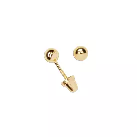 Cherished Moments - Gold-Plated Gold Ball Stud Earring (4mm)