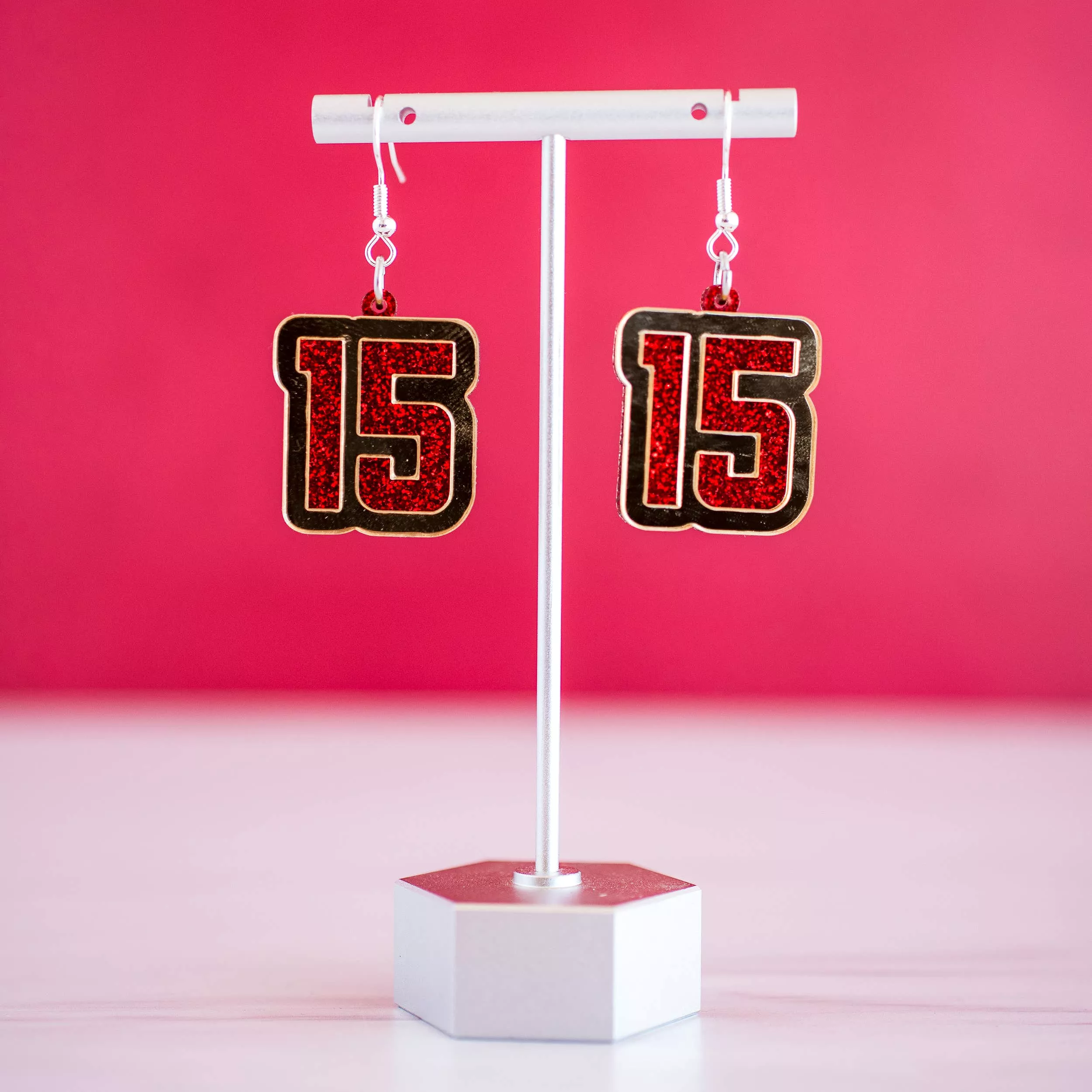 Chiefs Football Mahomes 15 Earrings