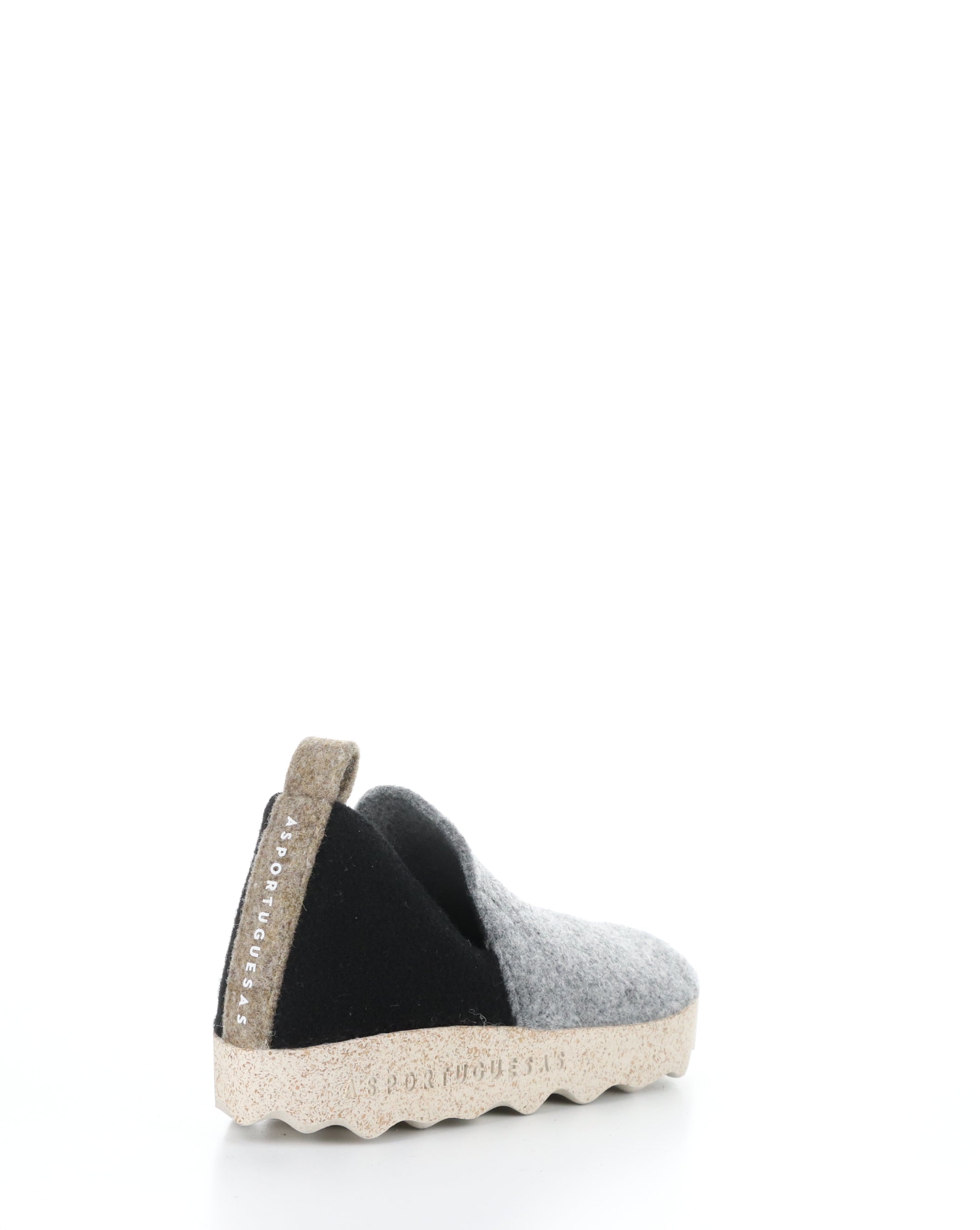 CITY089ASPM 008 GREY/BLACK Round Toe Shoes