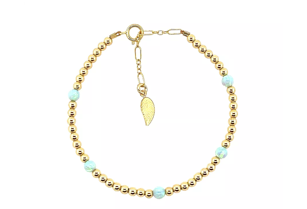 Classic Ball Bead Opal Bolita Bracelet