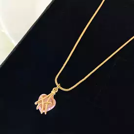 Diamond Castle Heart Necklace LIN47