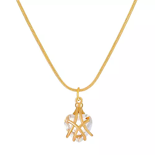 Diamond Castle Heart Necklace LIN47