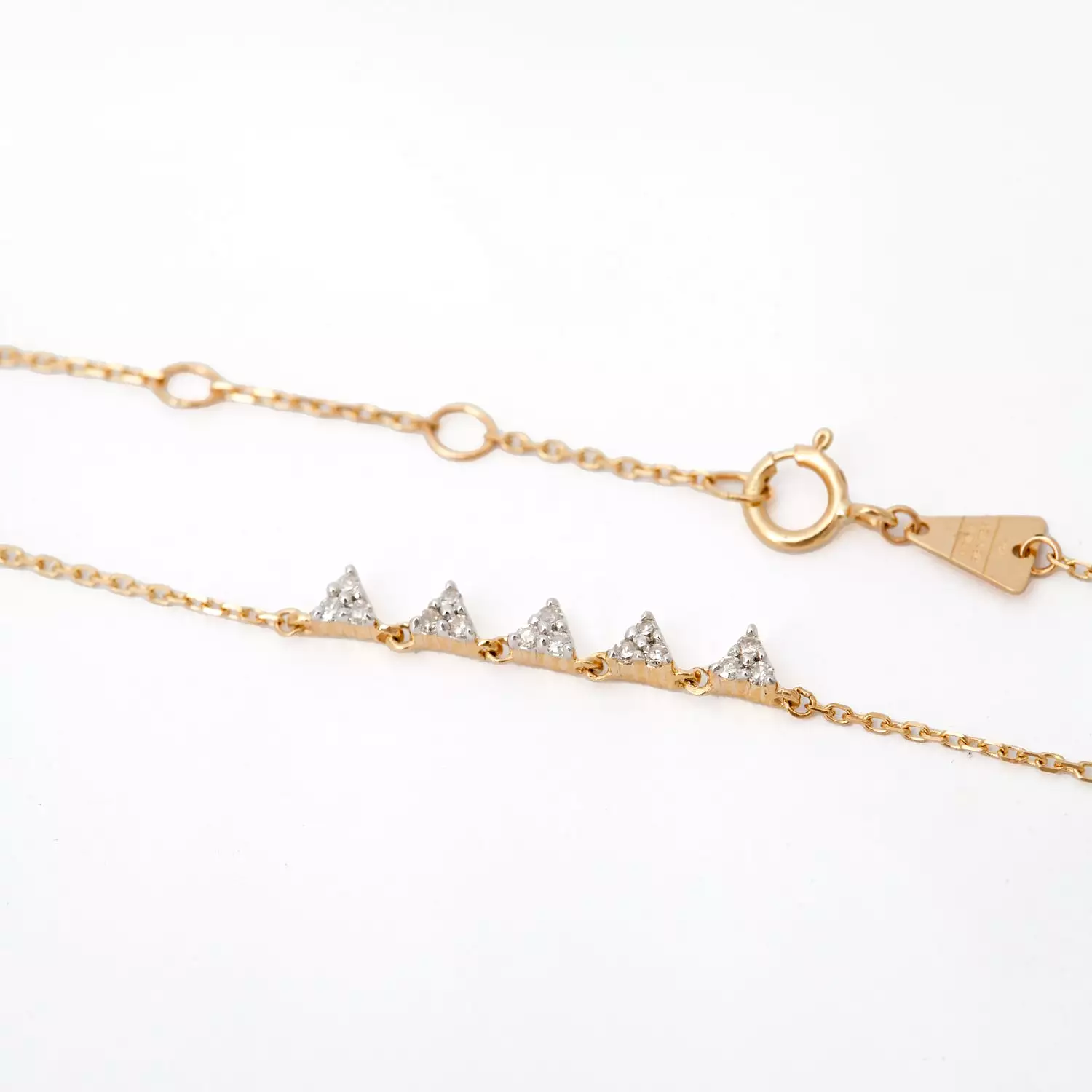 Diamond Cluster Chain Bracelet