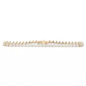 Diamond Cluster Tennis Bracelet