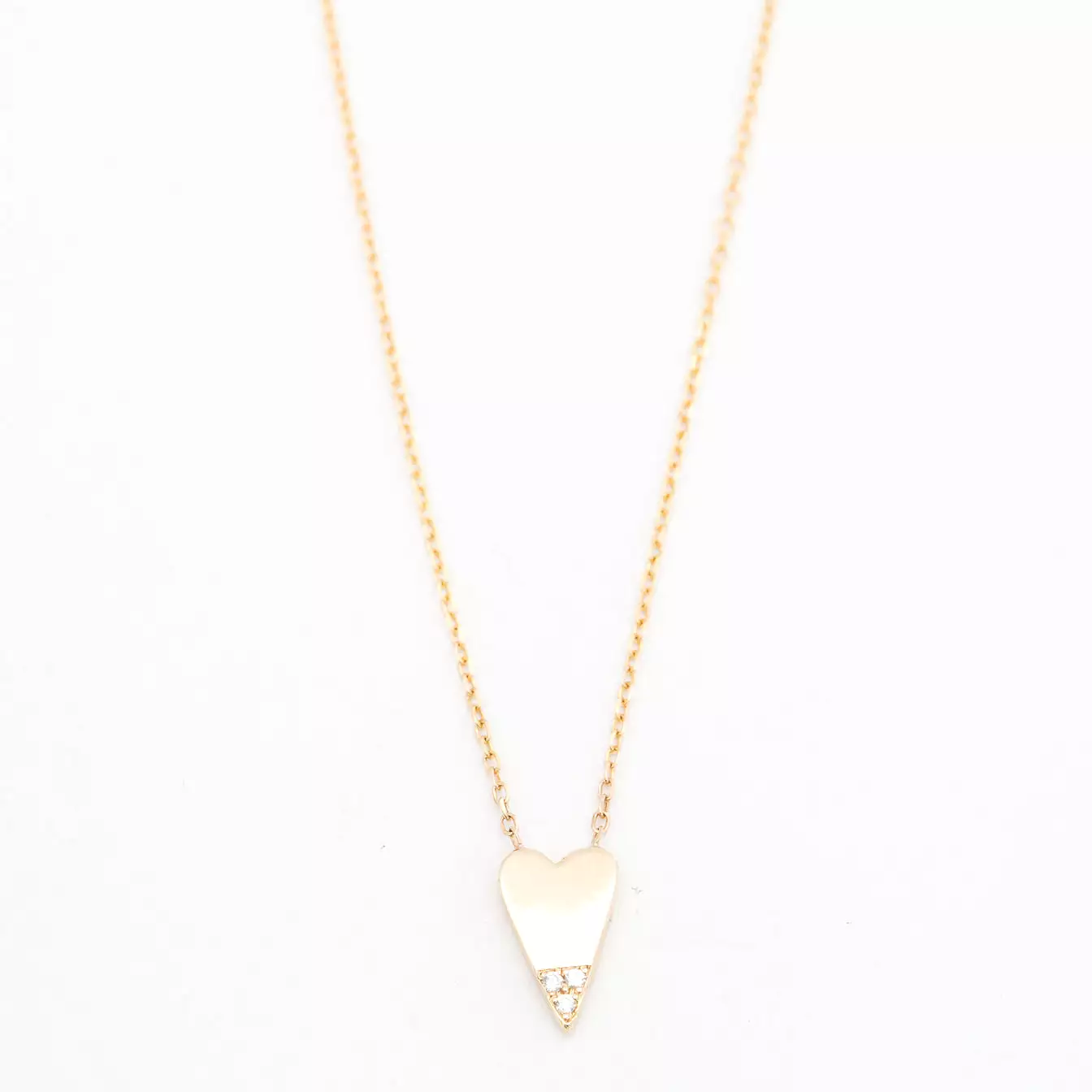 Diamond Dipped Heart Necklace