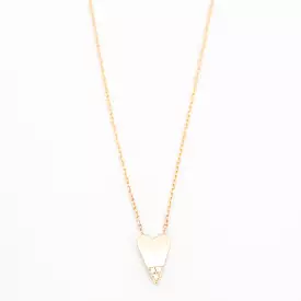 Diamond Dipped Heart Necklace