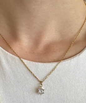 Diamond Necklace - Gold