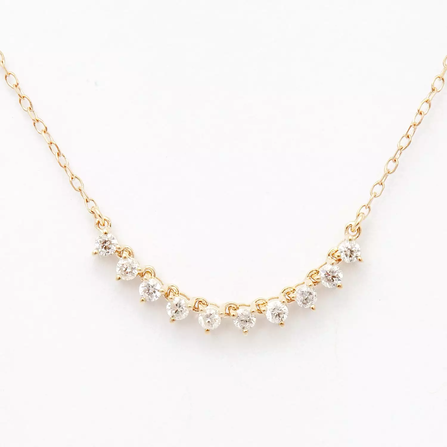 Diamond Rounds Chain Necklace