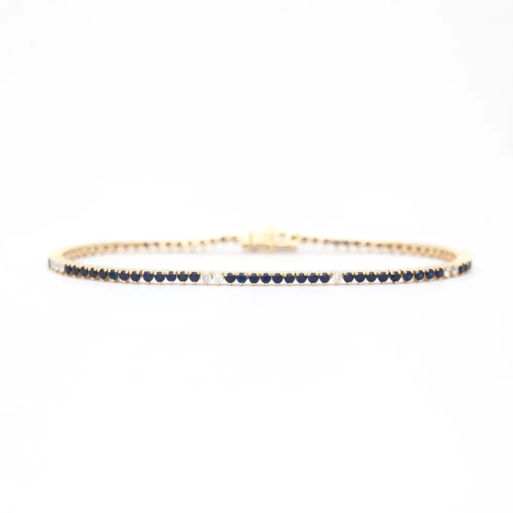 Diana Sapphire and Diamond Tennis Bracelet