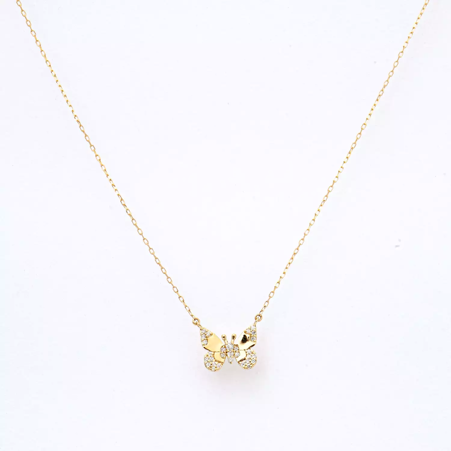 Enchanted Diamond Butterfly Necklace