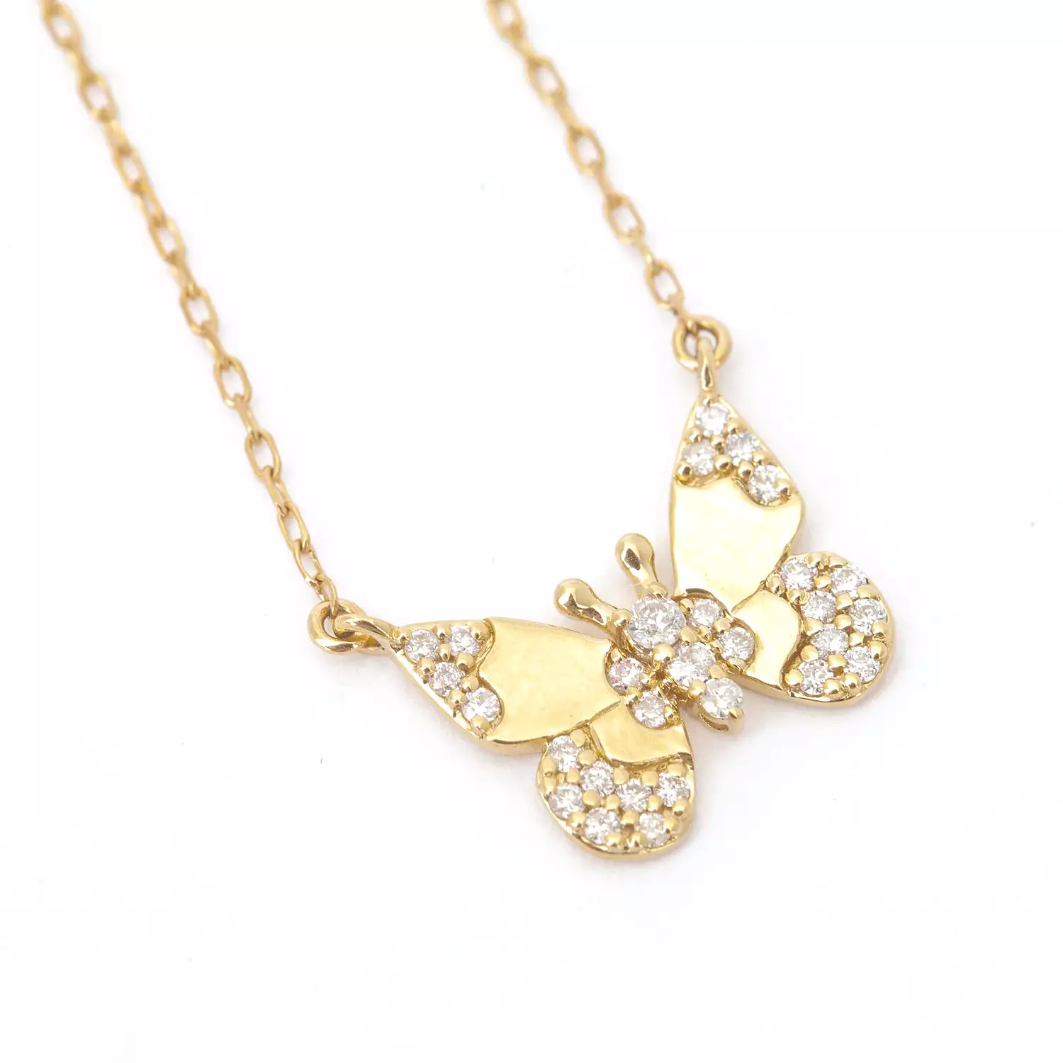 Enchanted Diamond Butterfly Necklace