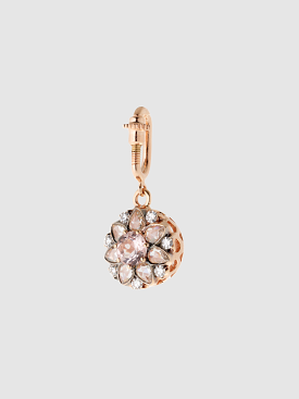 Floral Charm in Pink Gold/Morganite/Diamond