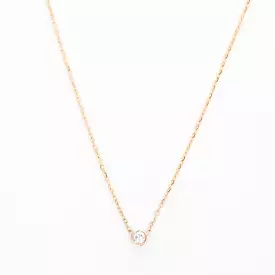 Gold Barely-There Diamond Necklace