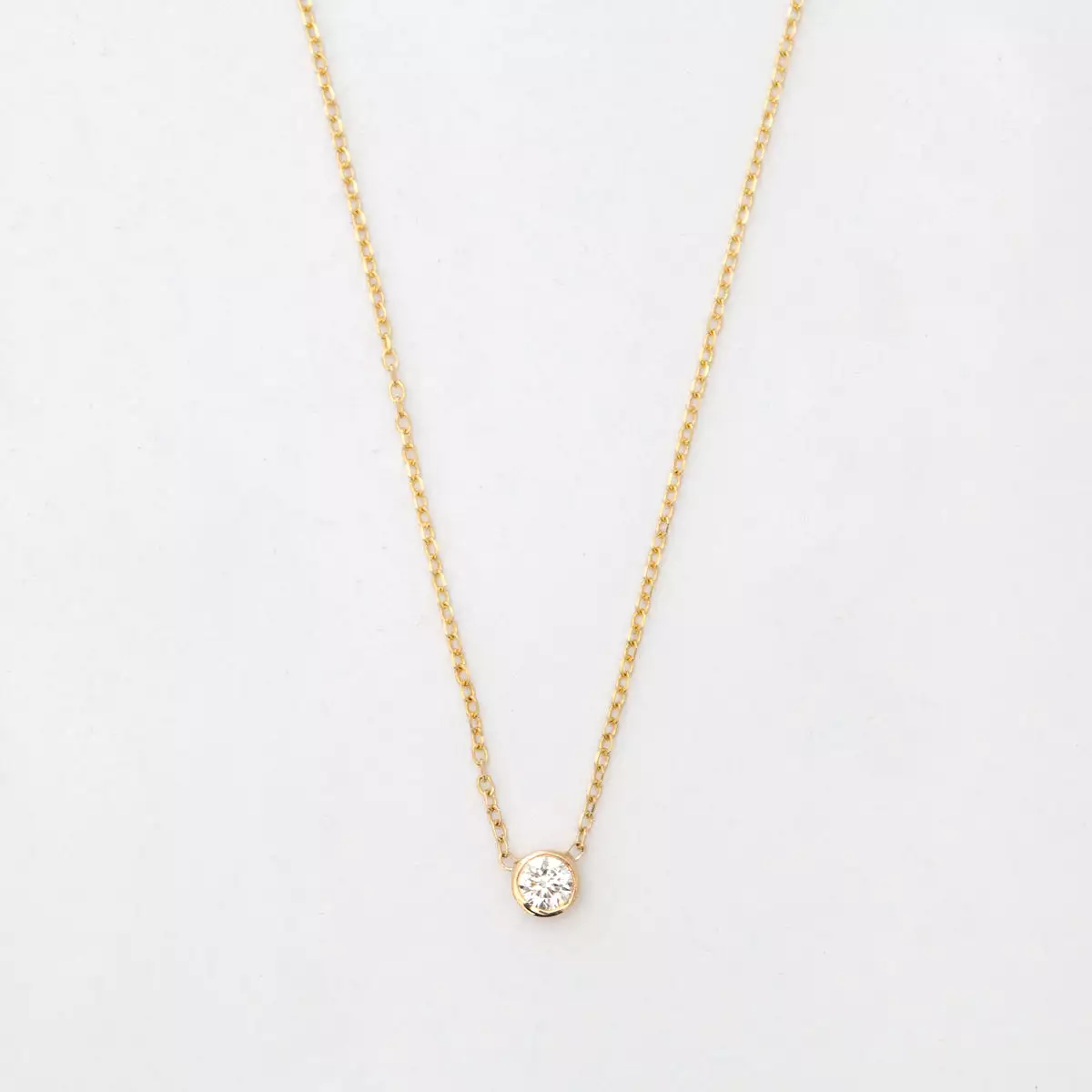 Gold Medium Barely-There Diamond Necklace