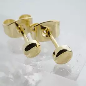 Gold Mini Circle Studs