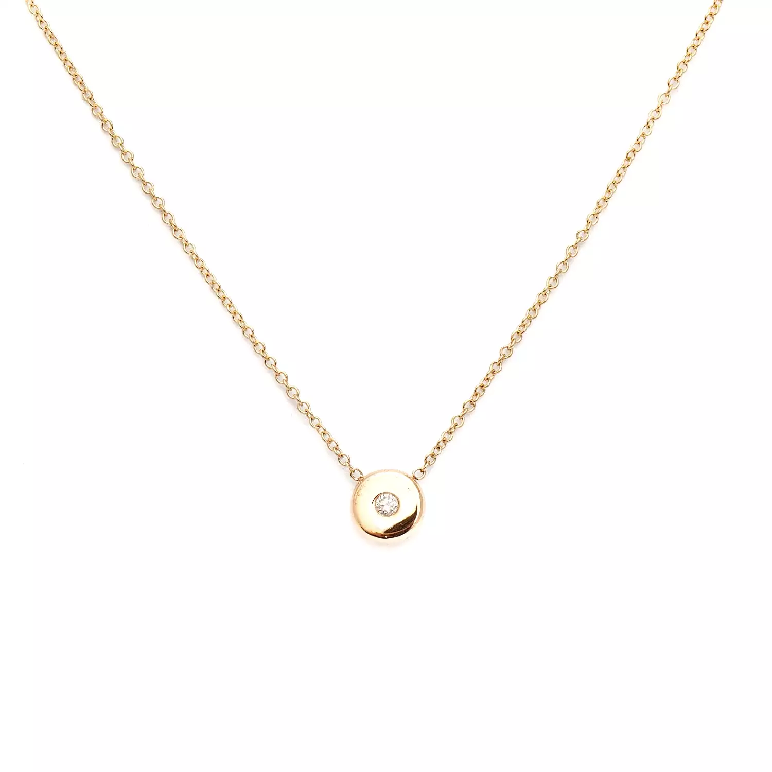 Gold Nugget Diamond Necklace