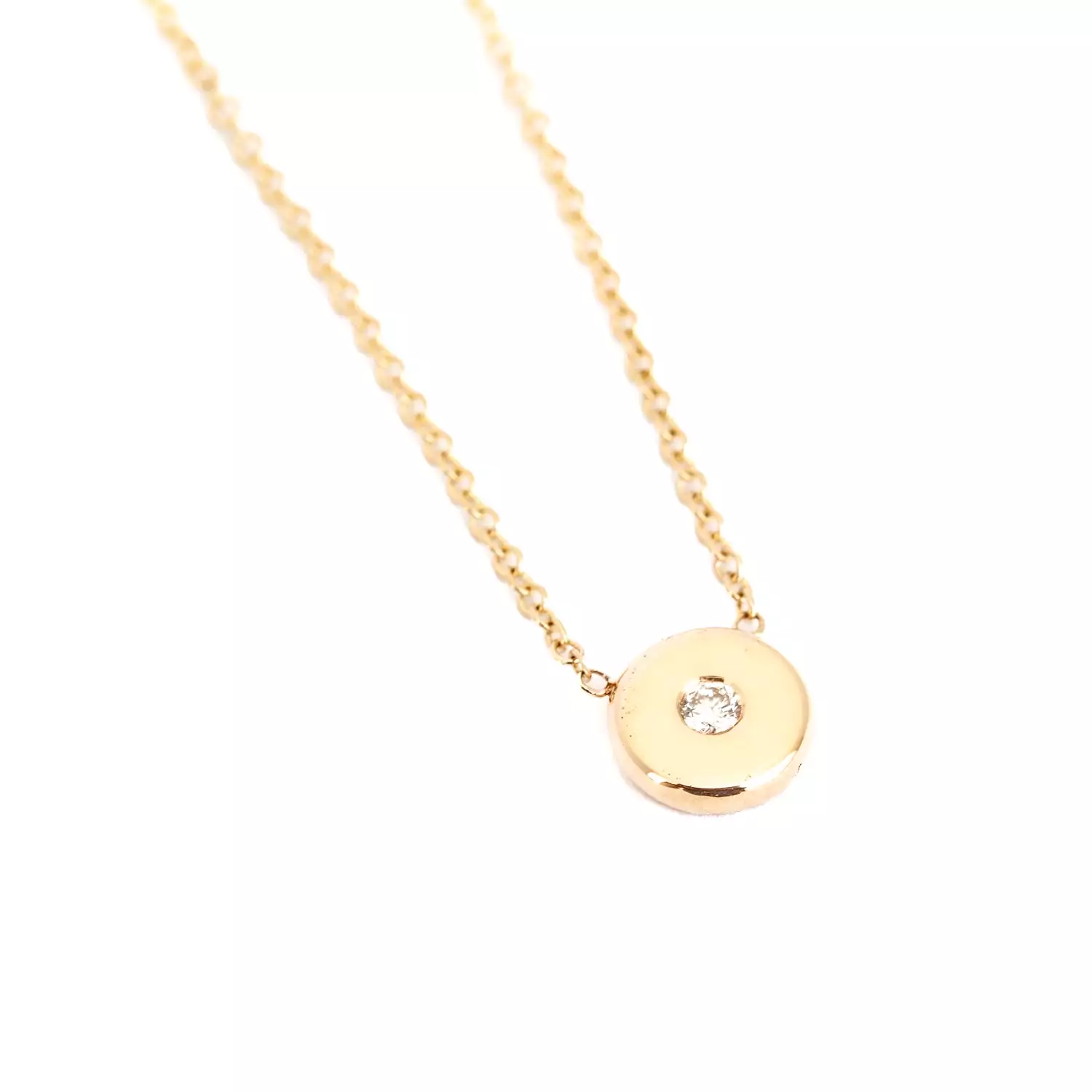 Gold Nugget Diamond Necklace