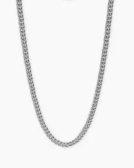 Guess Mainline Link City 21 Diamond Cut 6mm Chain Silver