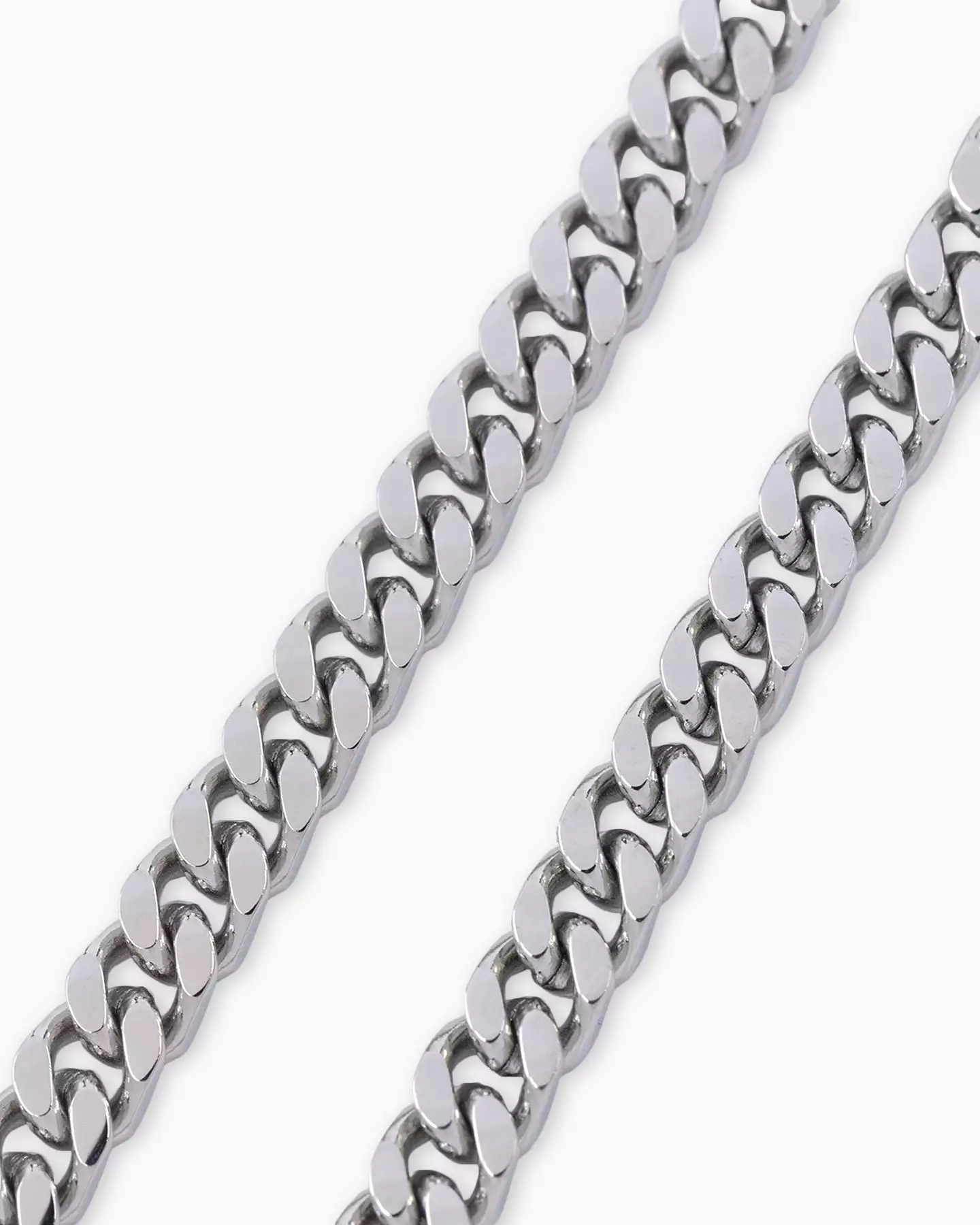 Guess Mainline Link City 21 Diamond Cut 6mm Chain Silver