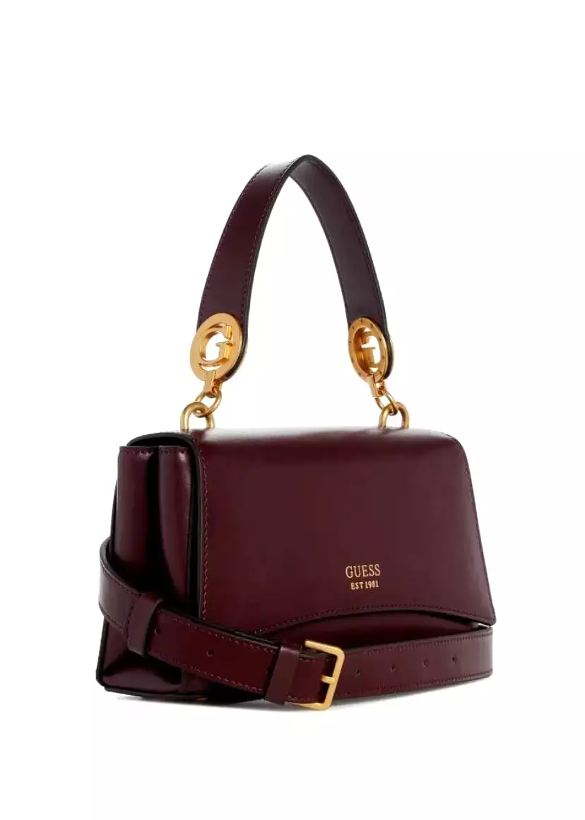 GUESS Masie Top Handle Flap Amethyst