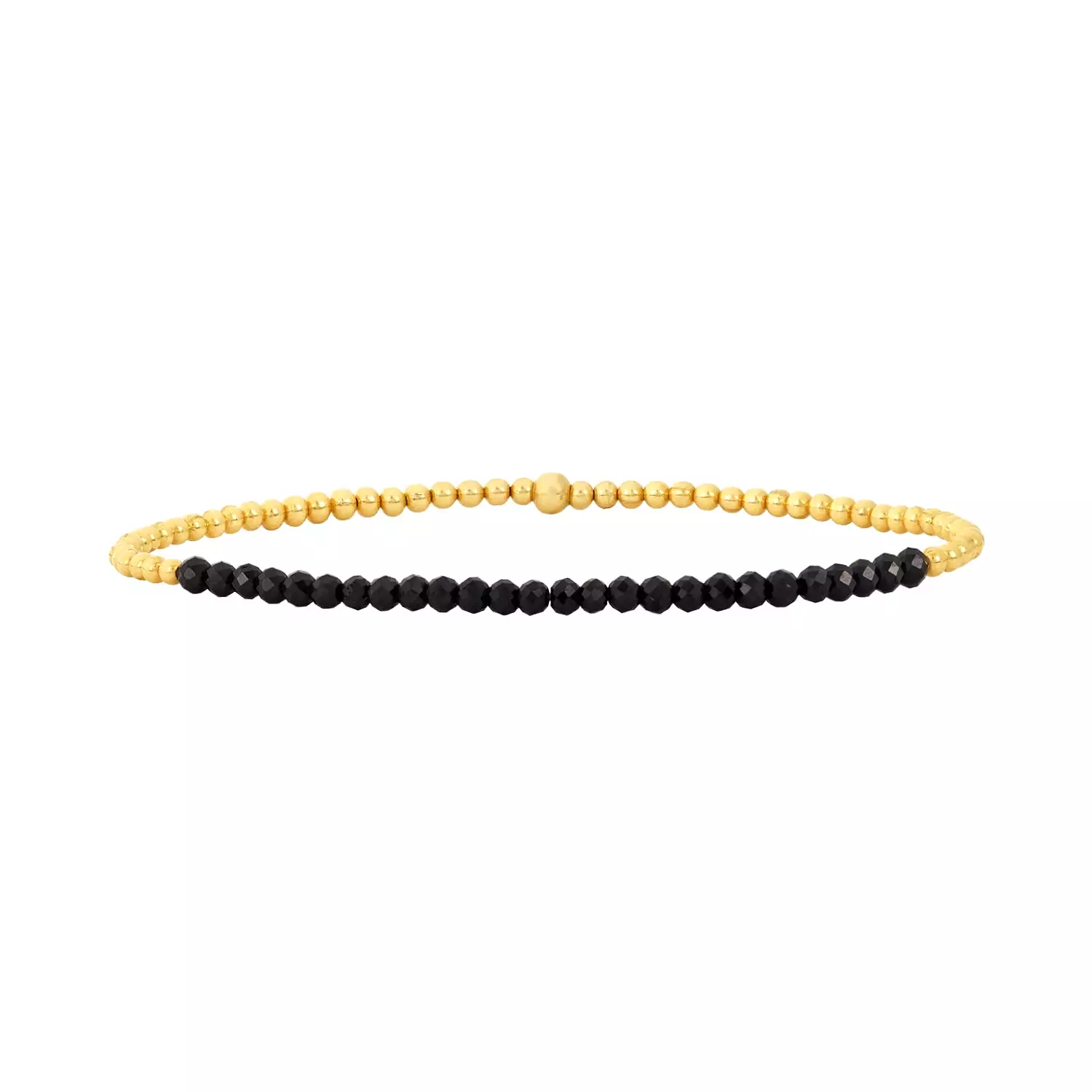 Karen Lazar Design 2MM Signature Bracelet with Black Spinel