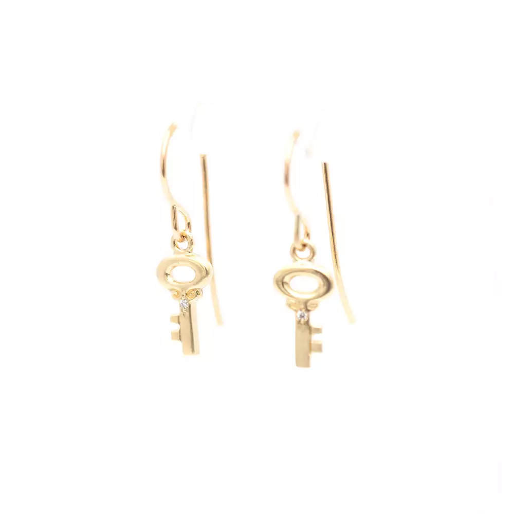 Key Charm Earrings