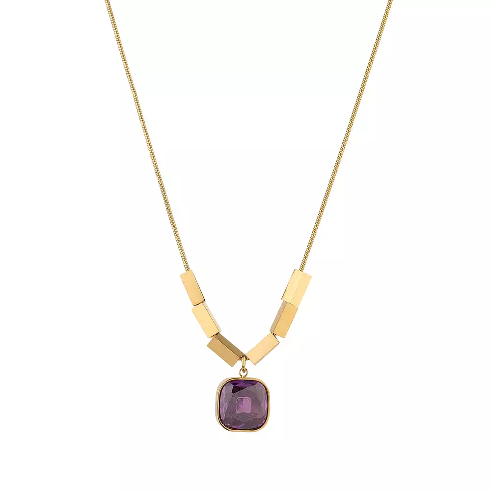 KNIGHT & DAY - Emmalyn Amethyst Necklace