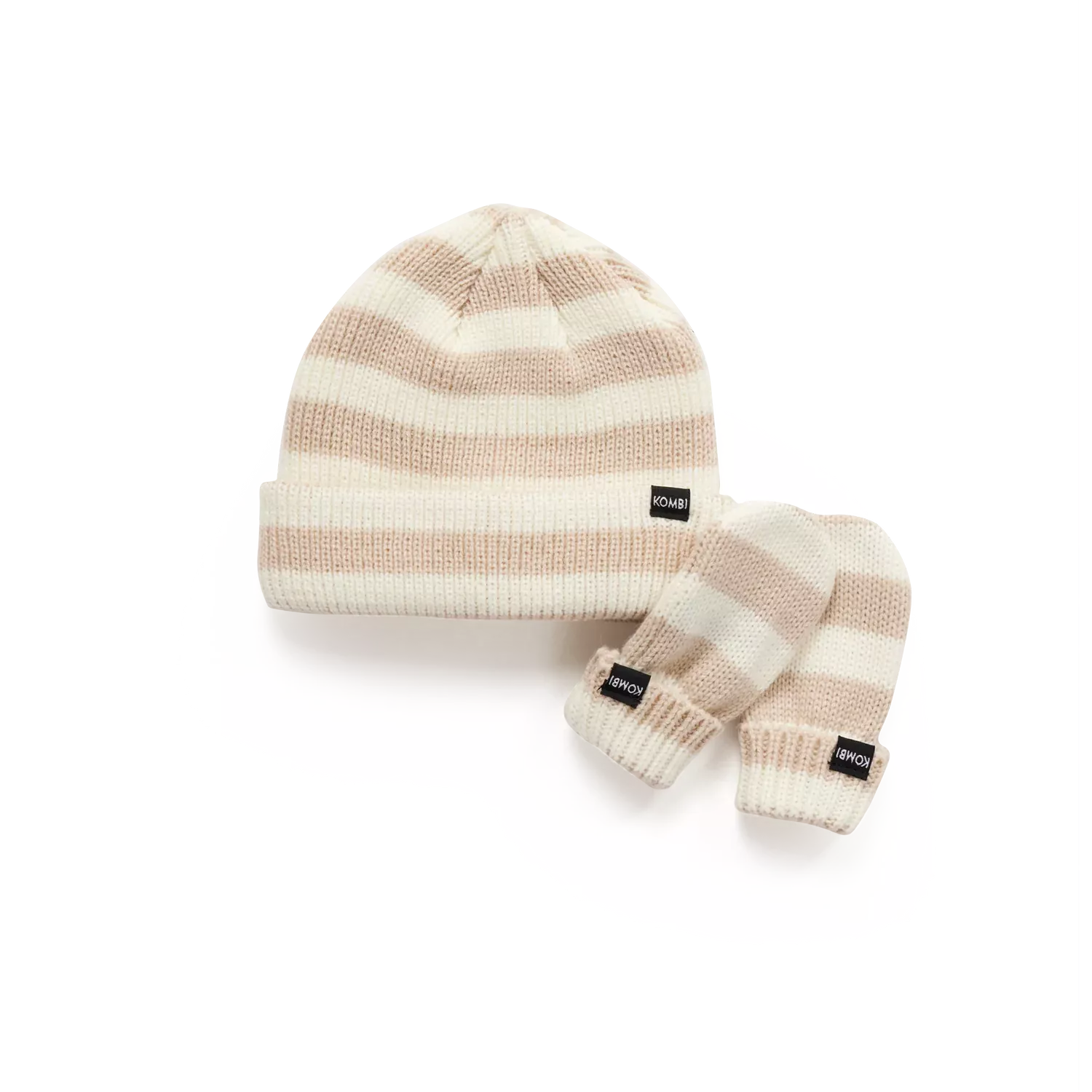 Kombi Moonstone Little One Infant Knit Hat and Mitten Set