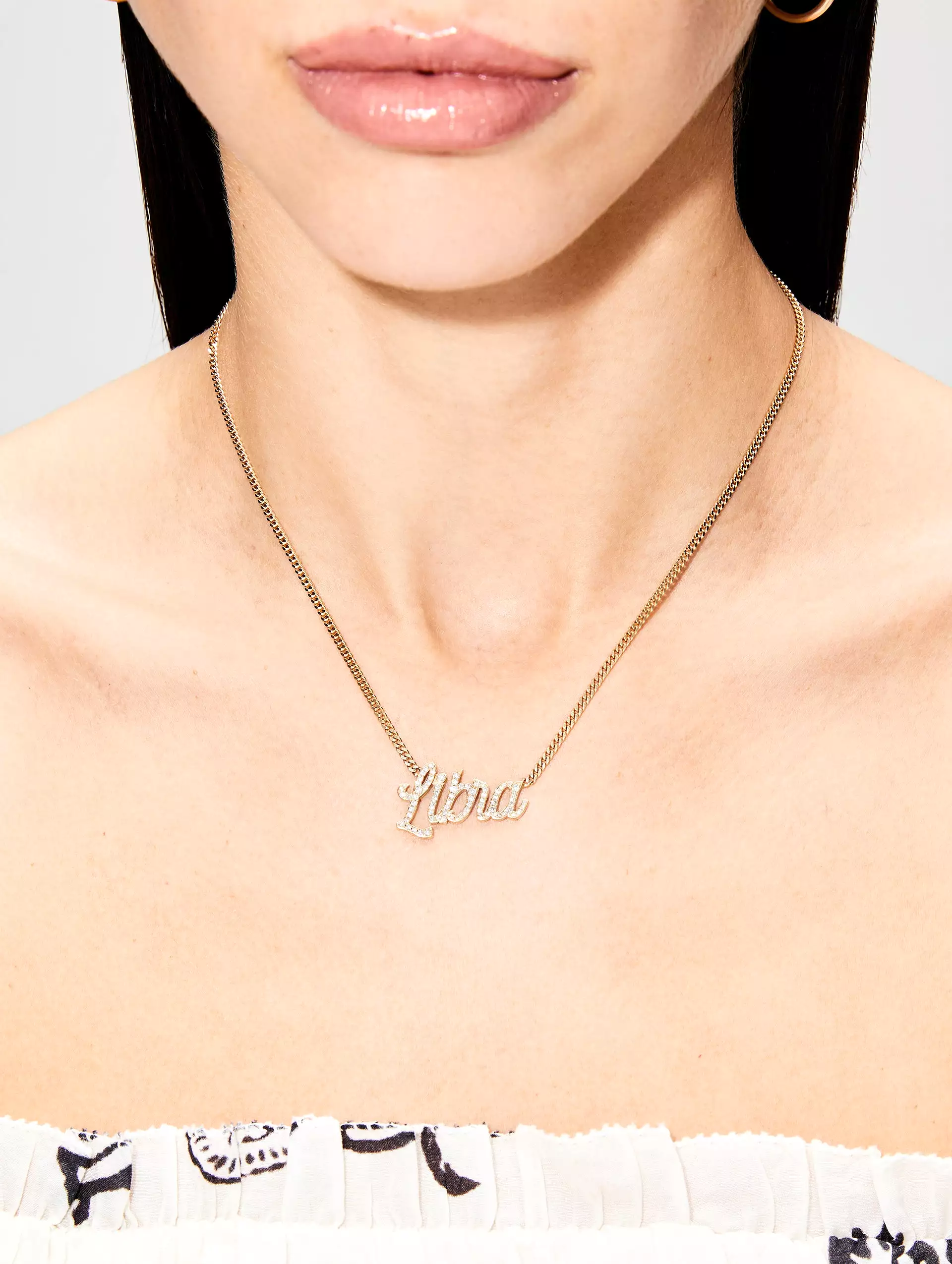 Libra Small La Firma Diamond Necklace