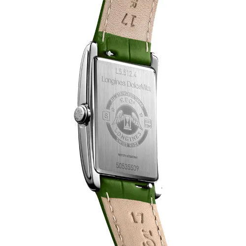 Longines Dolcevita Green Lacquered Polished Dial Women 23.3mm