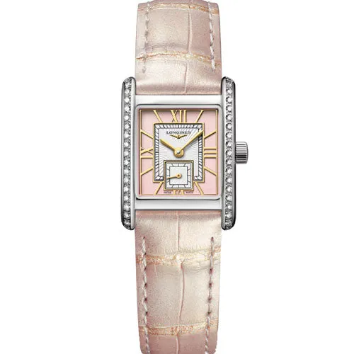 Longines Mini Dolcevita Sunray Pink Dial Women 21.5mm