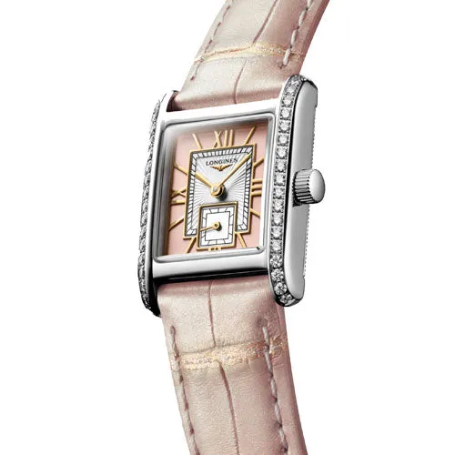 Longines Mini Dolcevita Sunray Pink Dial Women 21.5mm