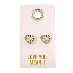 Love You, Mean It Stud Earrings