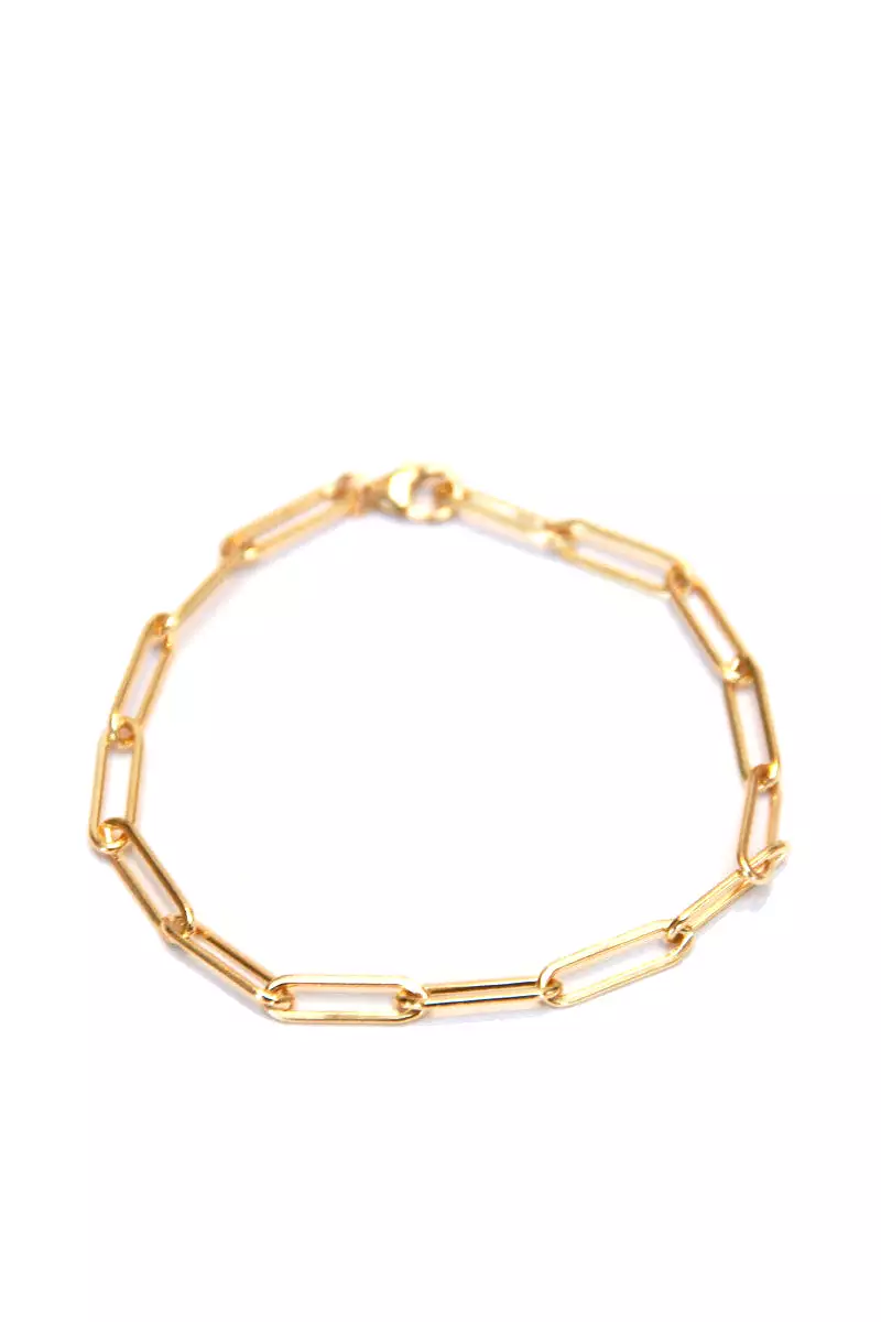 Medium Clip Chain Bracelet - Gold Filled