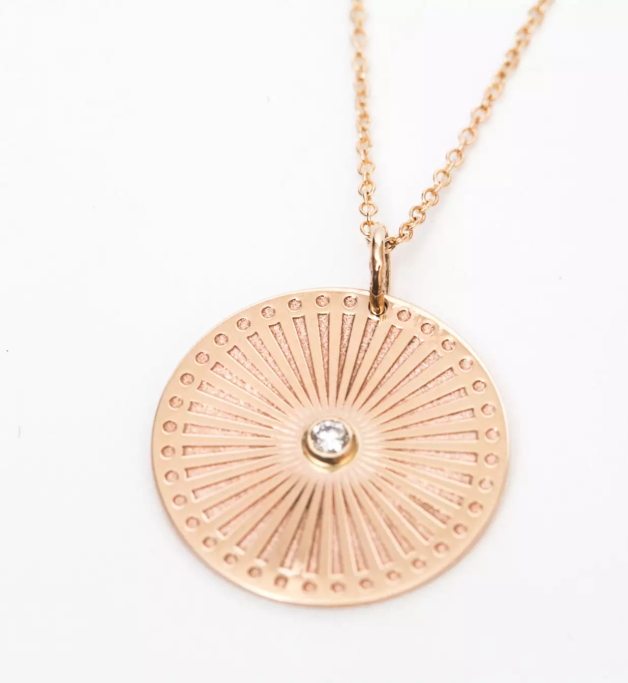 Medium Sunbeam Medallion Necklace